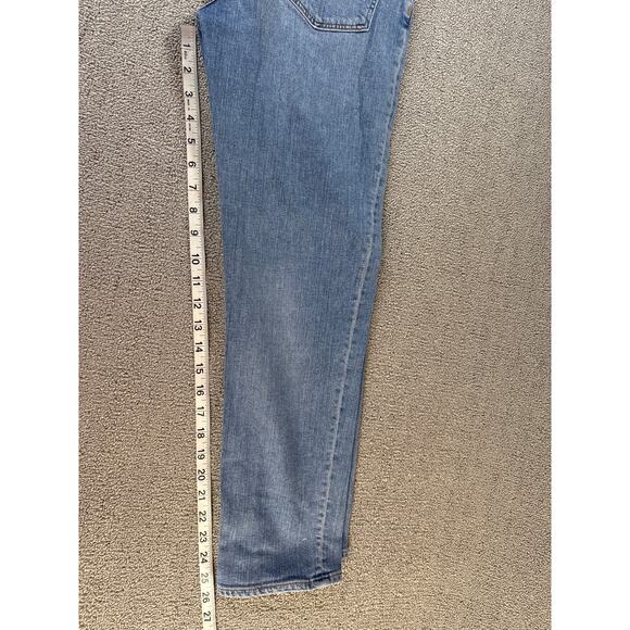 Madewell Classic Straight Jean Distressed Denim High Rise Size 26 - Picture 9 of 11